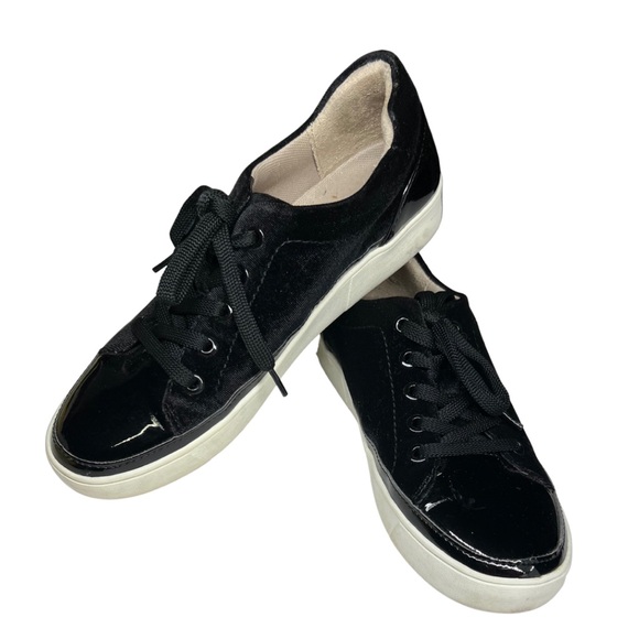 Naturalizer 8 black patent velvet lace up casual shoes comfort business neutral - Picture 6 of 9